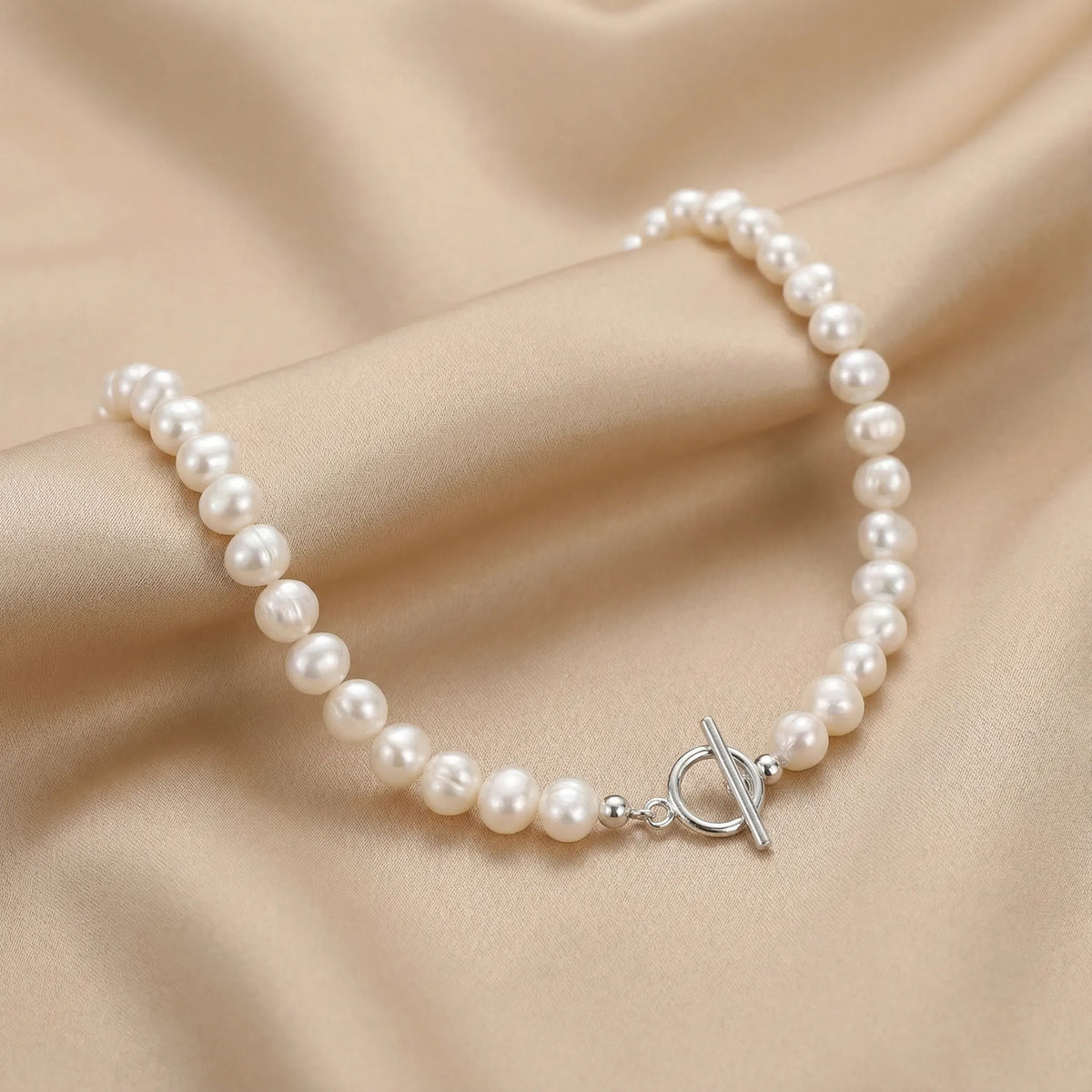 Collier de perles d'eau douce naturelles