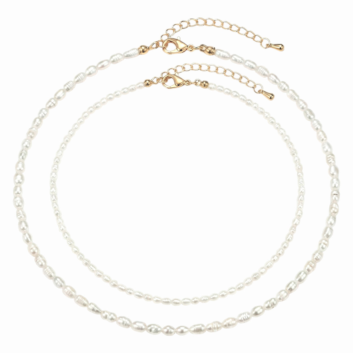 Collier en perles d'eau douce irrégulières