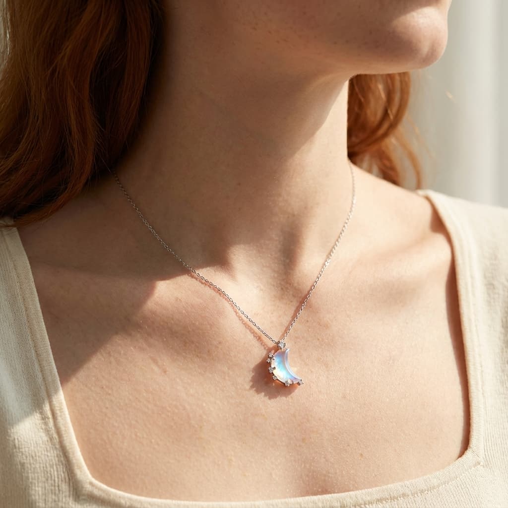 Collier en pierre de lune