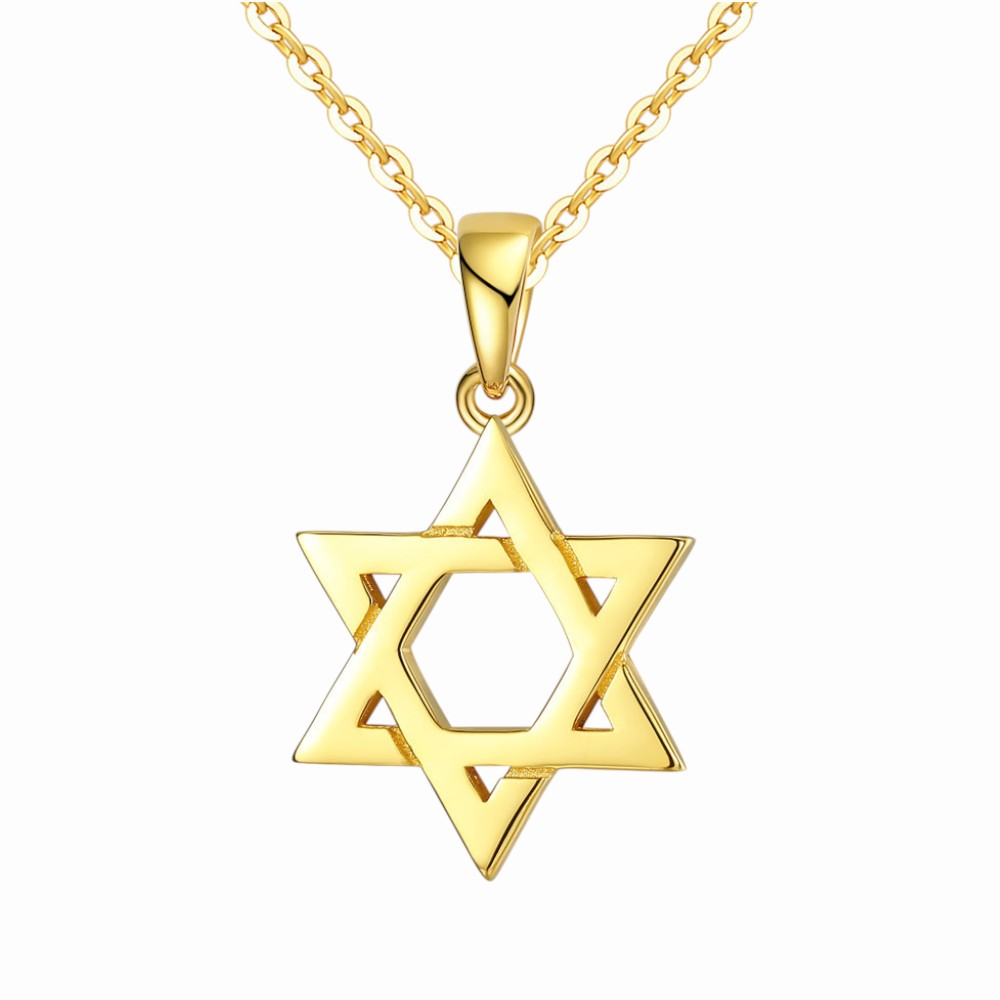 Collier étoile David Or