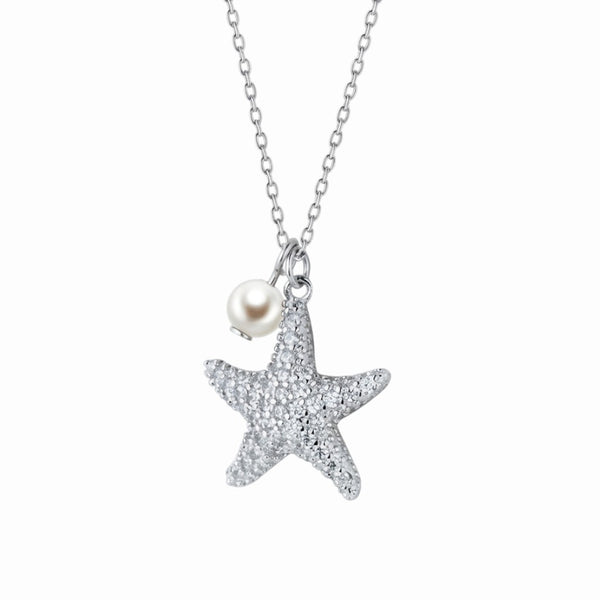 Collier étoile De Mer Et Coquillages Haiki En Acier Inoxydable - Bijou Plage, Décontracté, Pour Femme, Longueur 40+5 Cm - 8