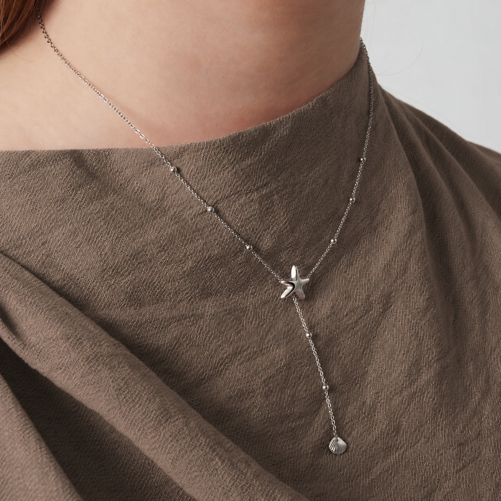 Collier étoile de mer forme Y