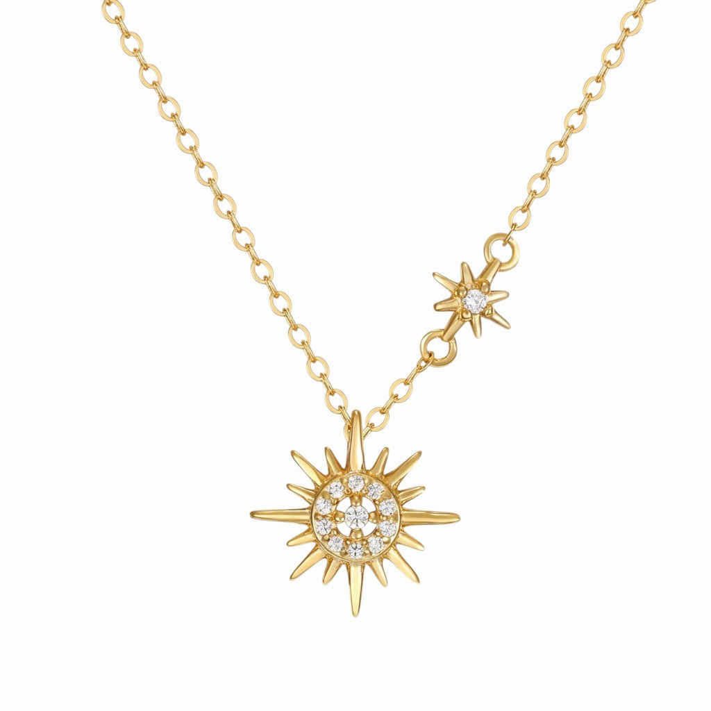 Collier Étoile du Nord Plaqué Or