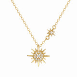 Collier Étoile du Nord Plaqué Or