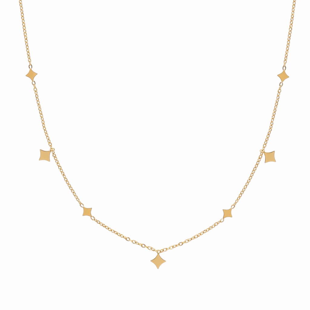 Collier étoile minimaliste doré