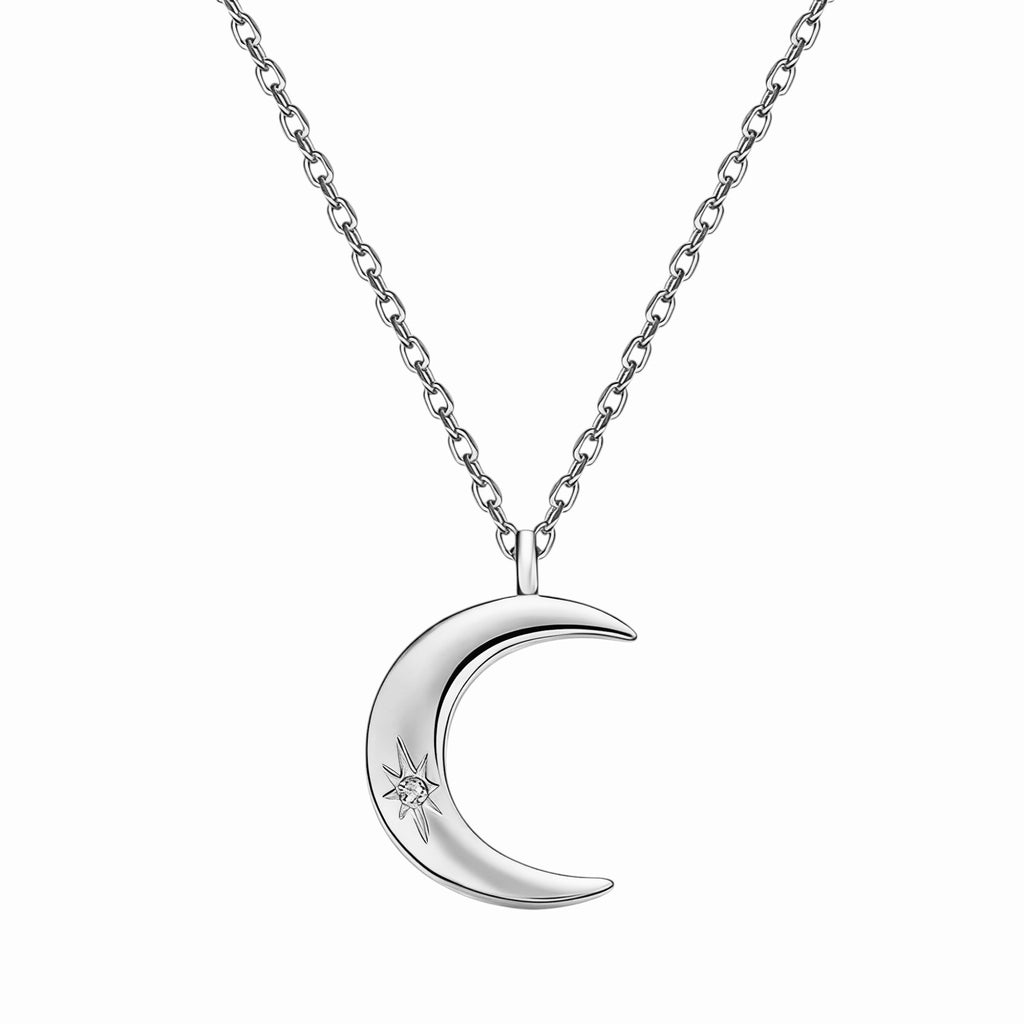 Collier femme demi lune