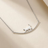 Collier femme pendentif chat