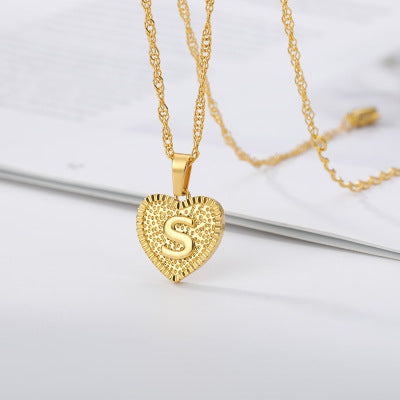 Collier initiale coeur
