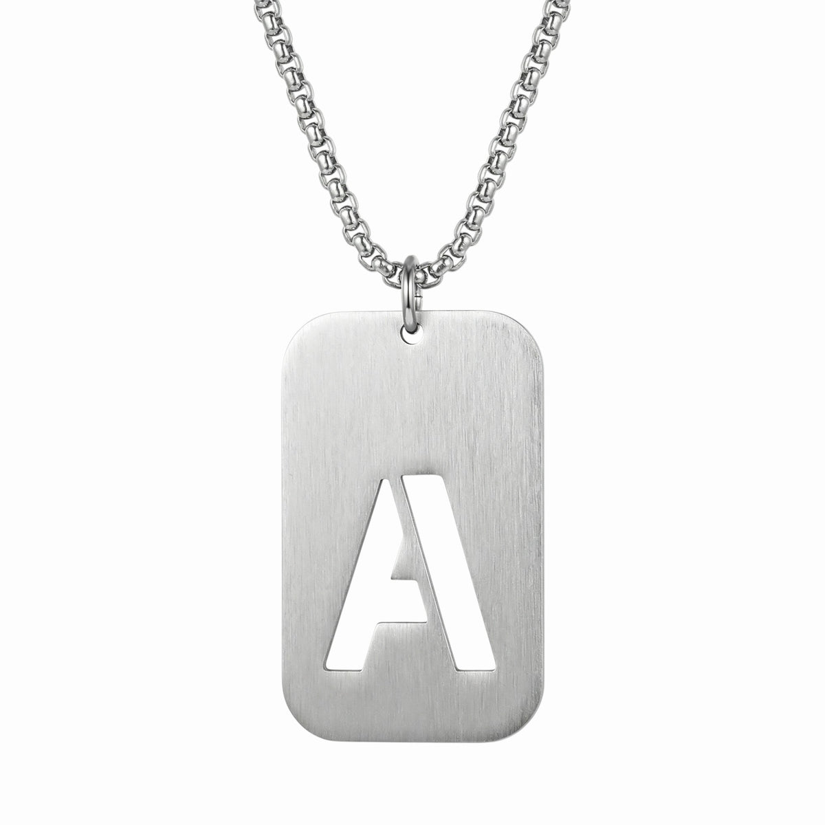 Collier initiale homme