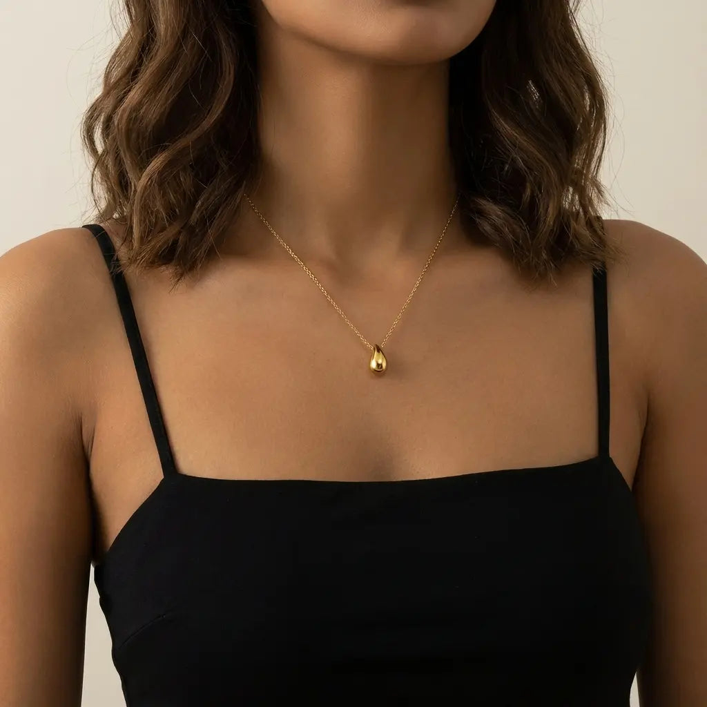 Collier larme en argent