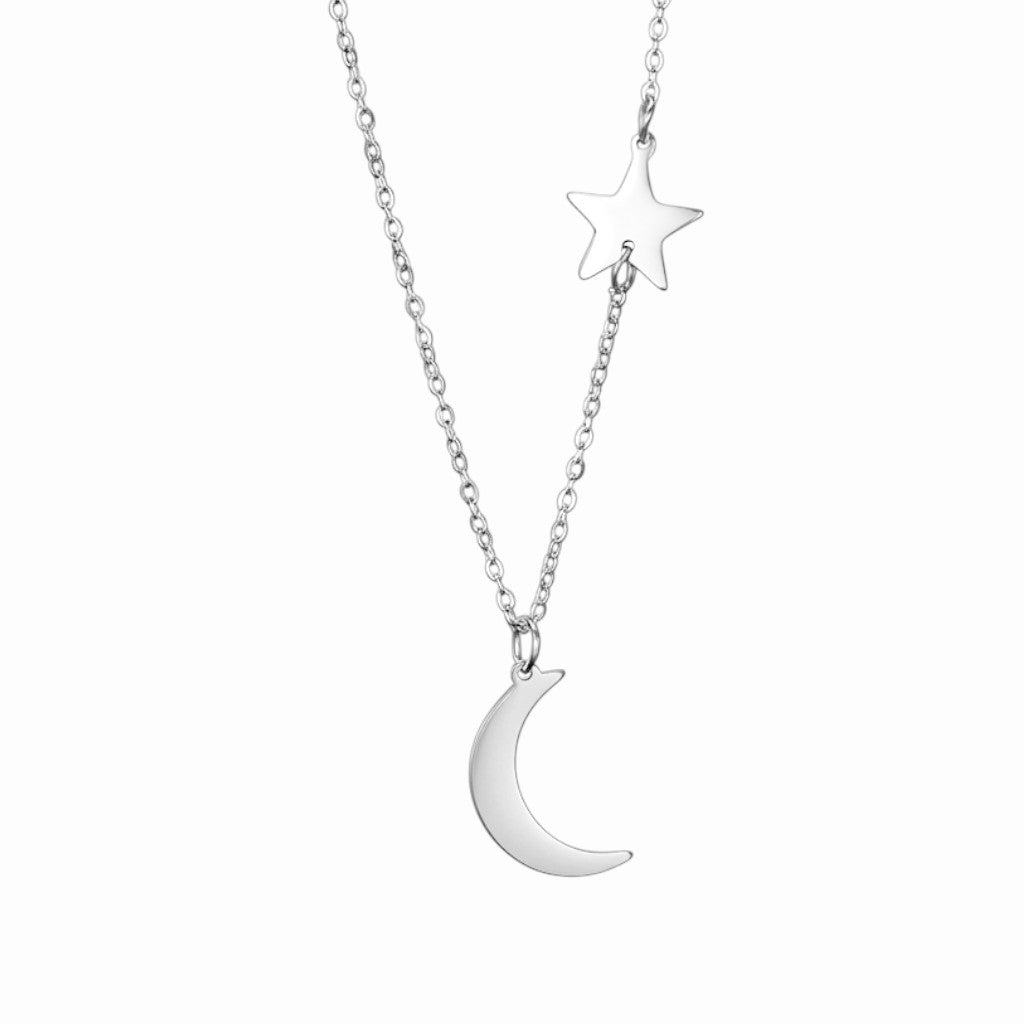 Collier lune et étoile