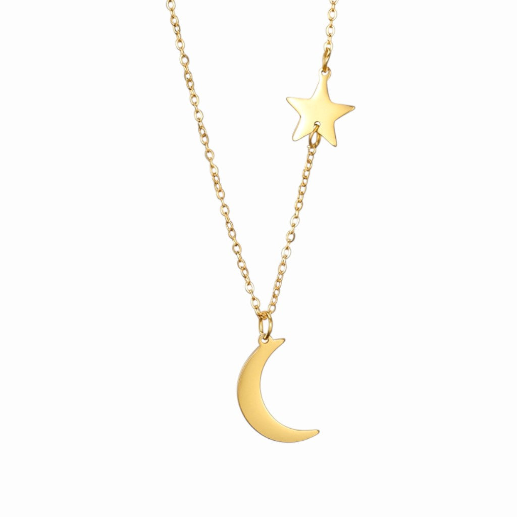 Collier lune et étoile
