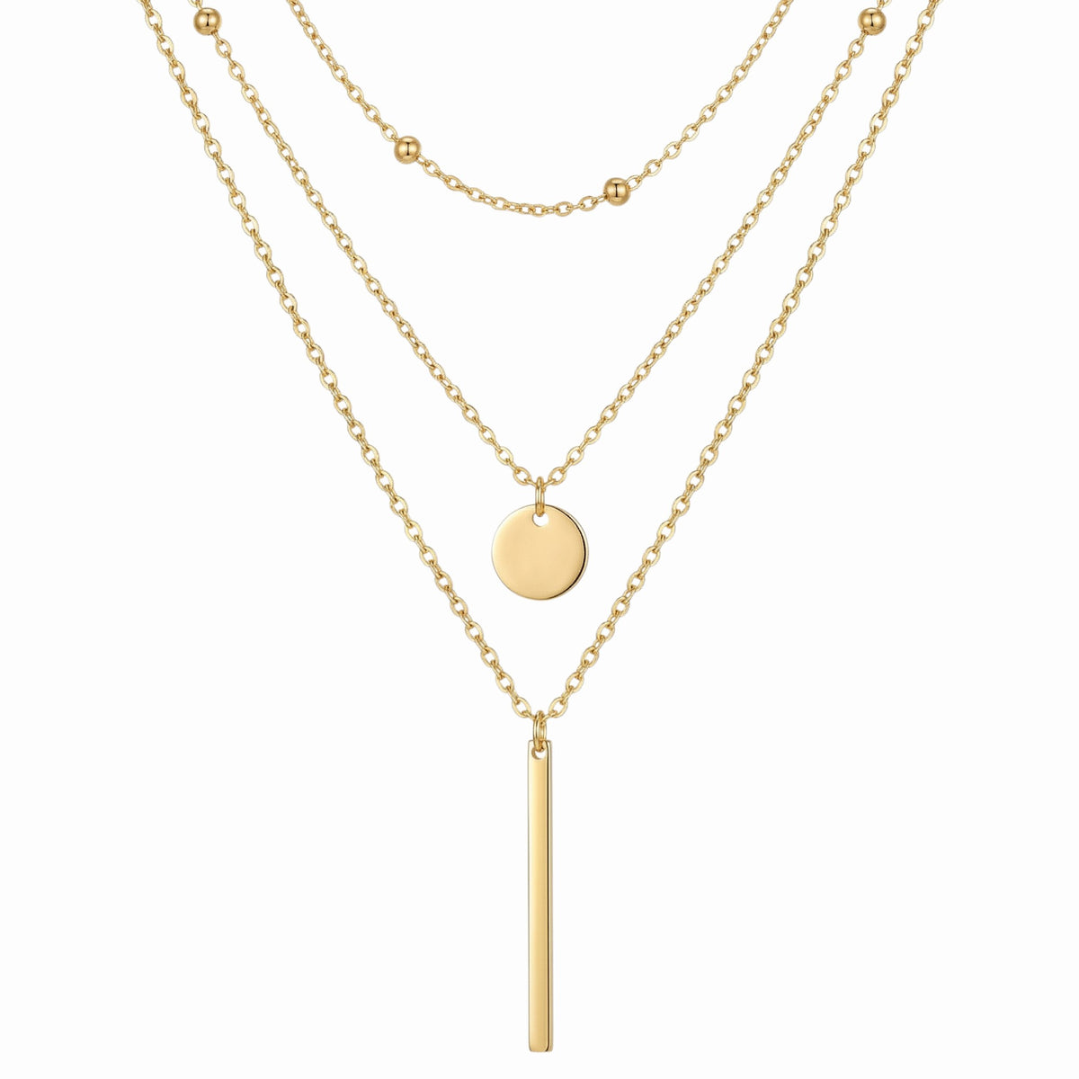 Collier multirang fin