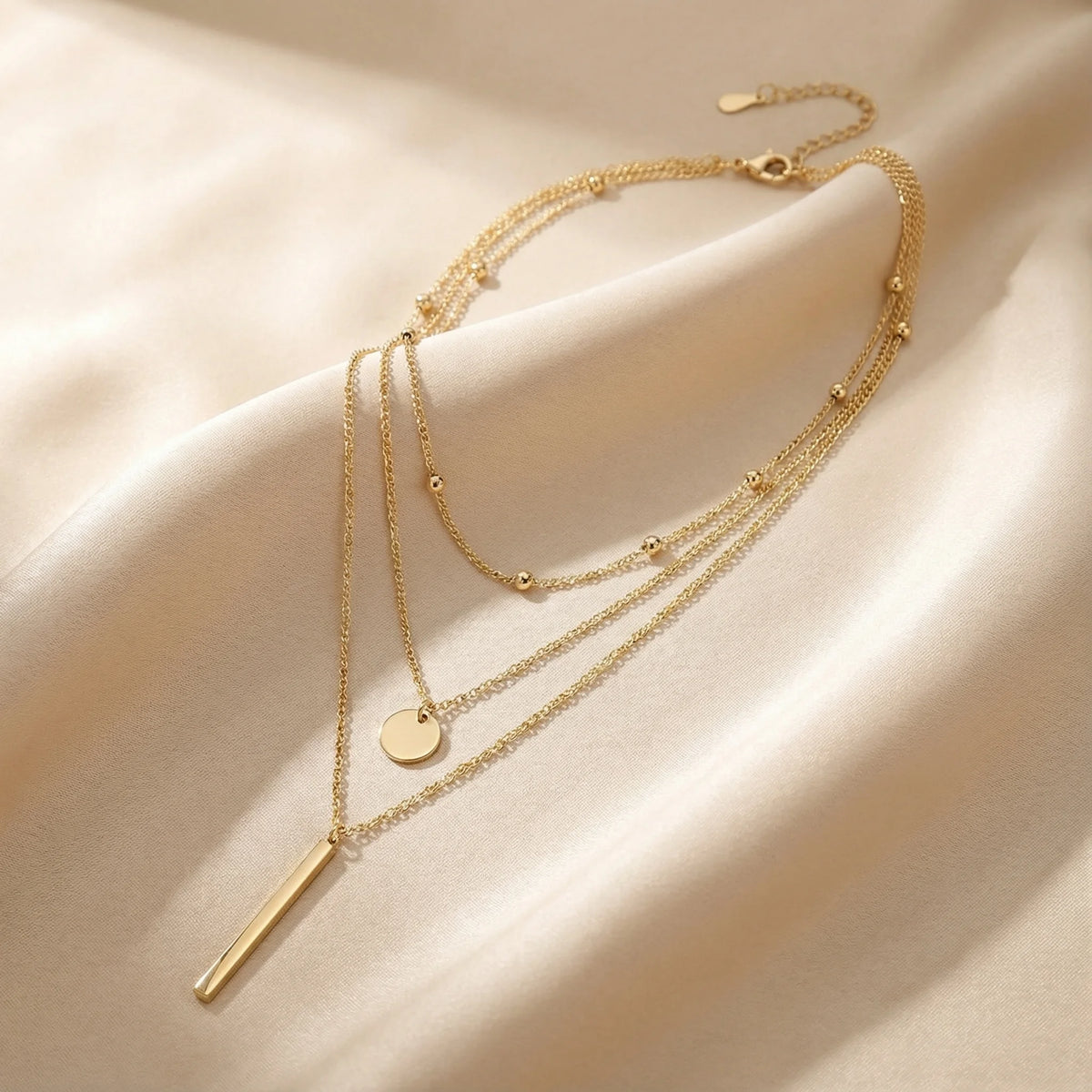 Collier multirang fin