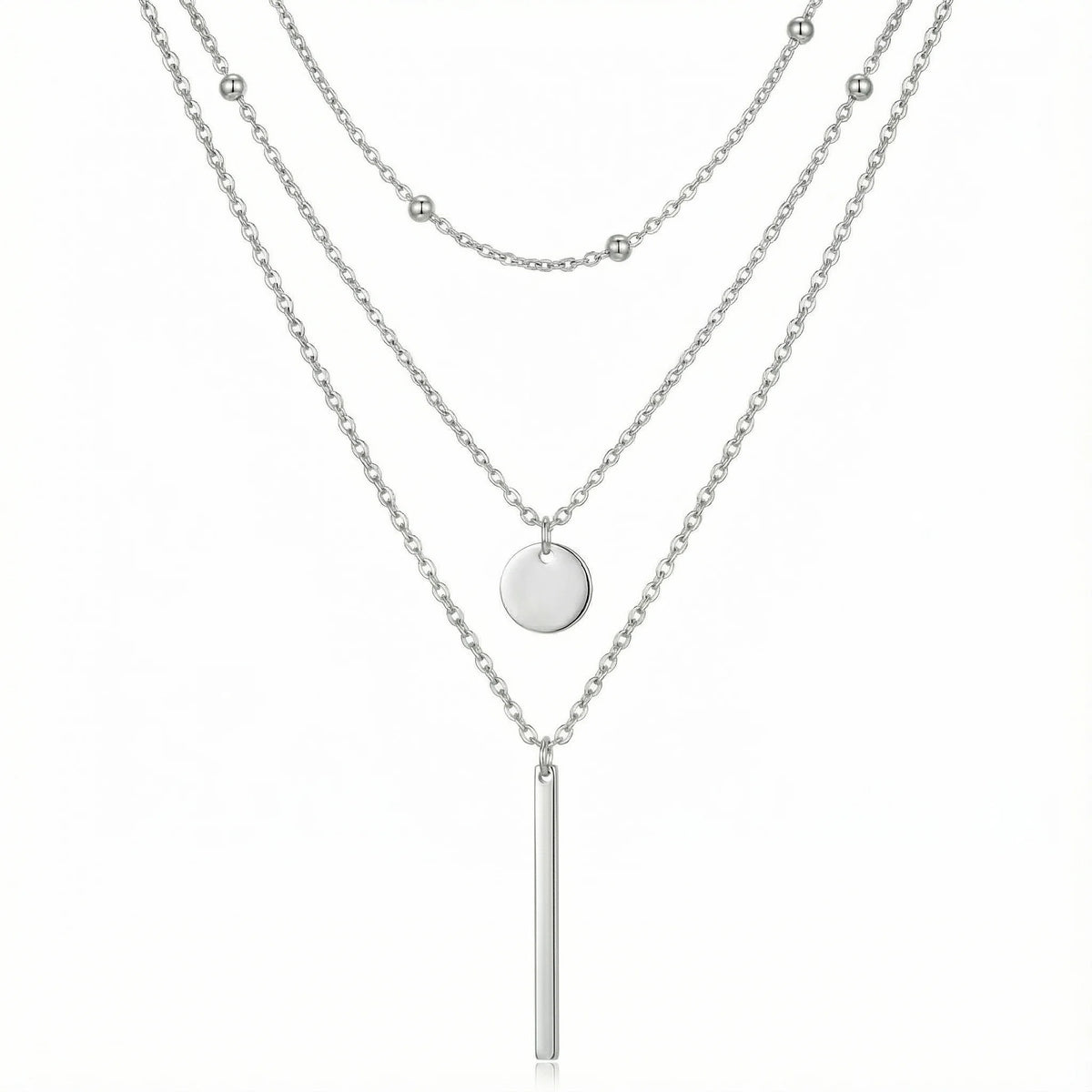 Collier multirang fin