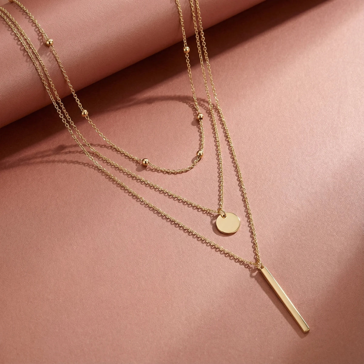 Collier multirang fin