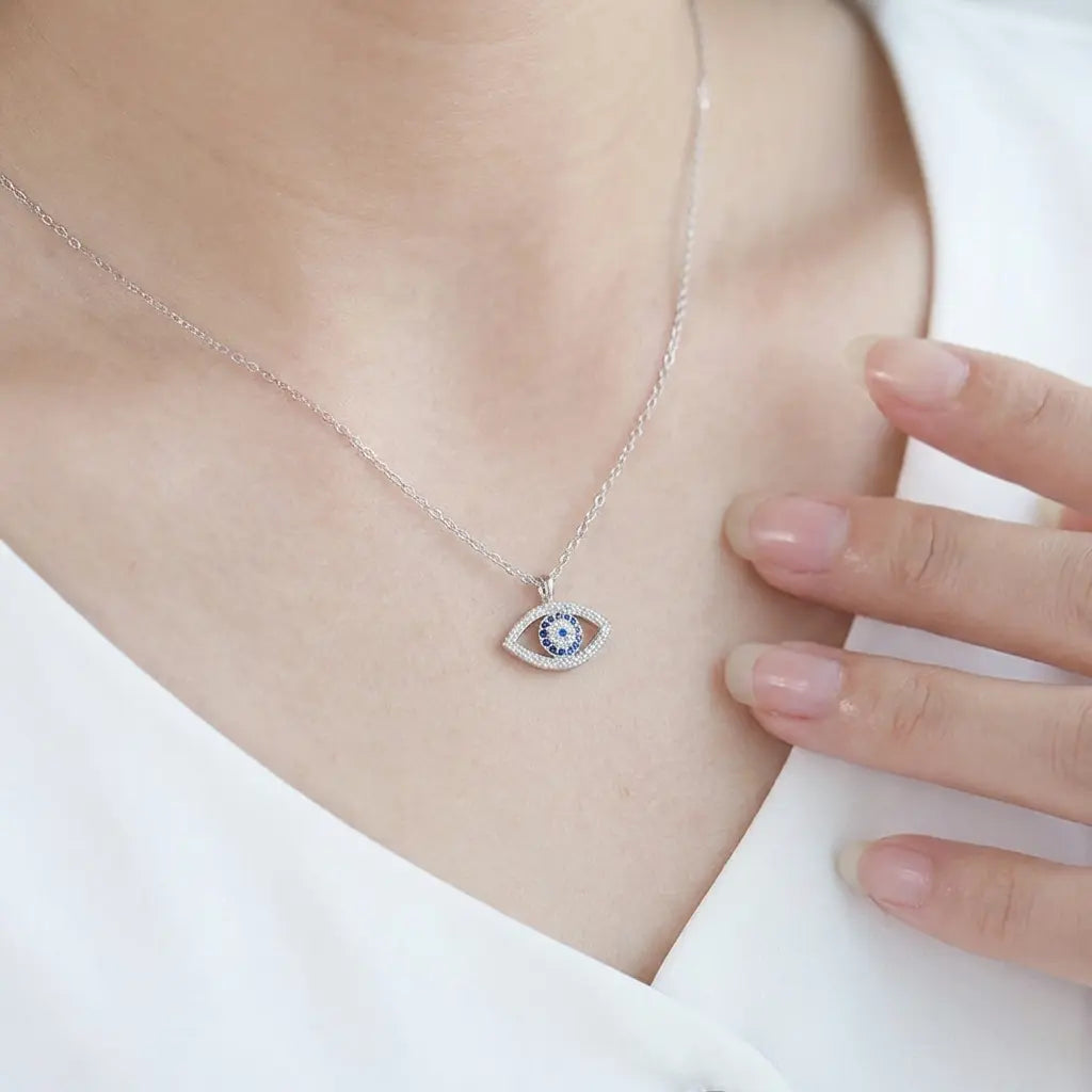 Collier œil argent