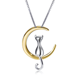 Collier pendentif chat