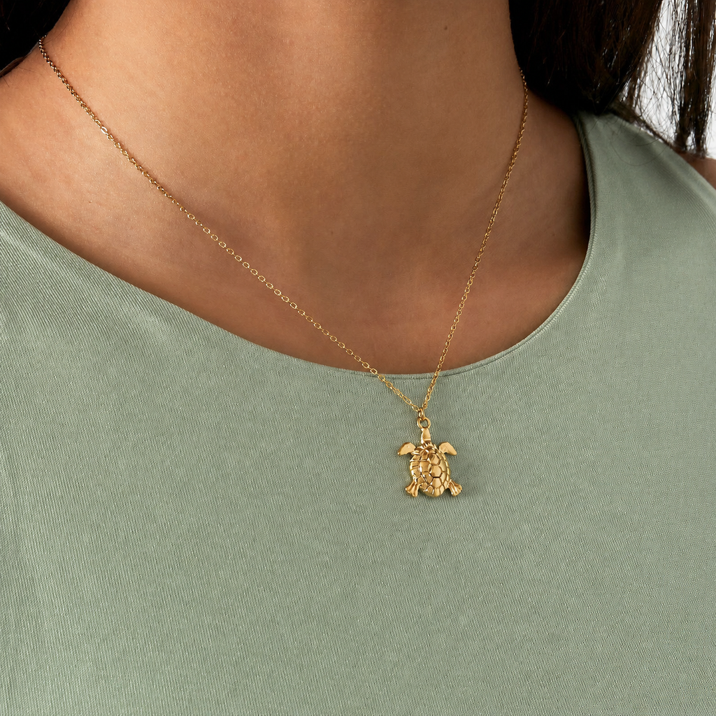 collier tortue marées