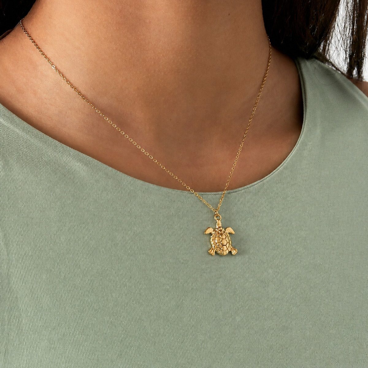 collier tortue marées