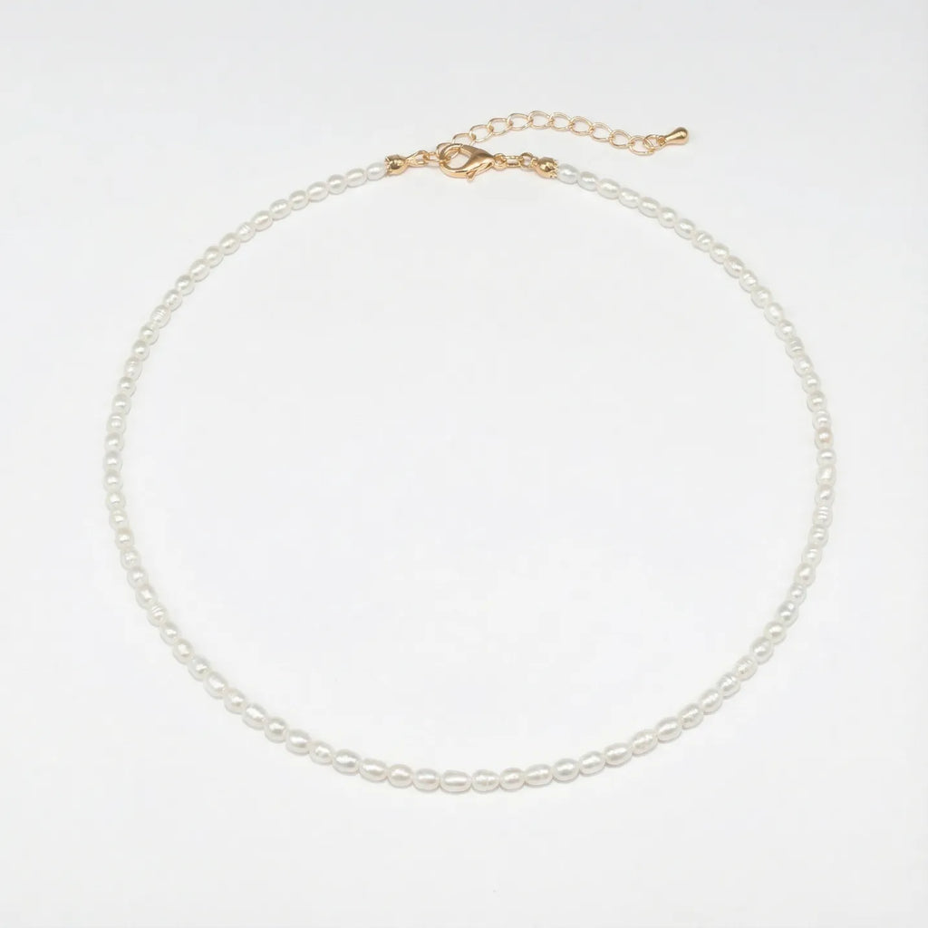 Collier en perles d'eau douce irrégulières