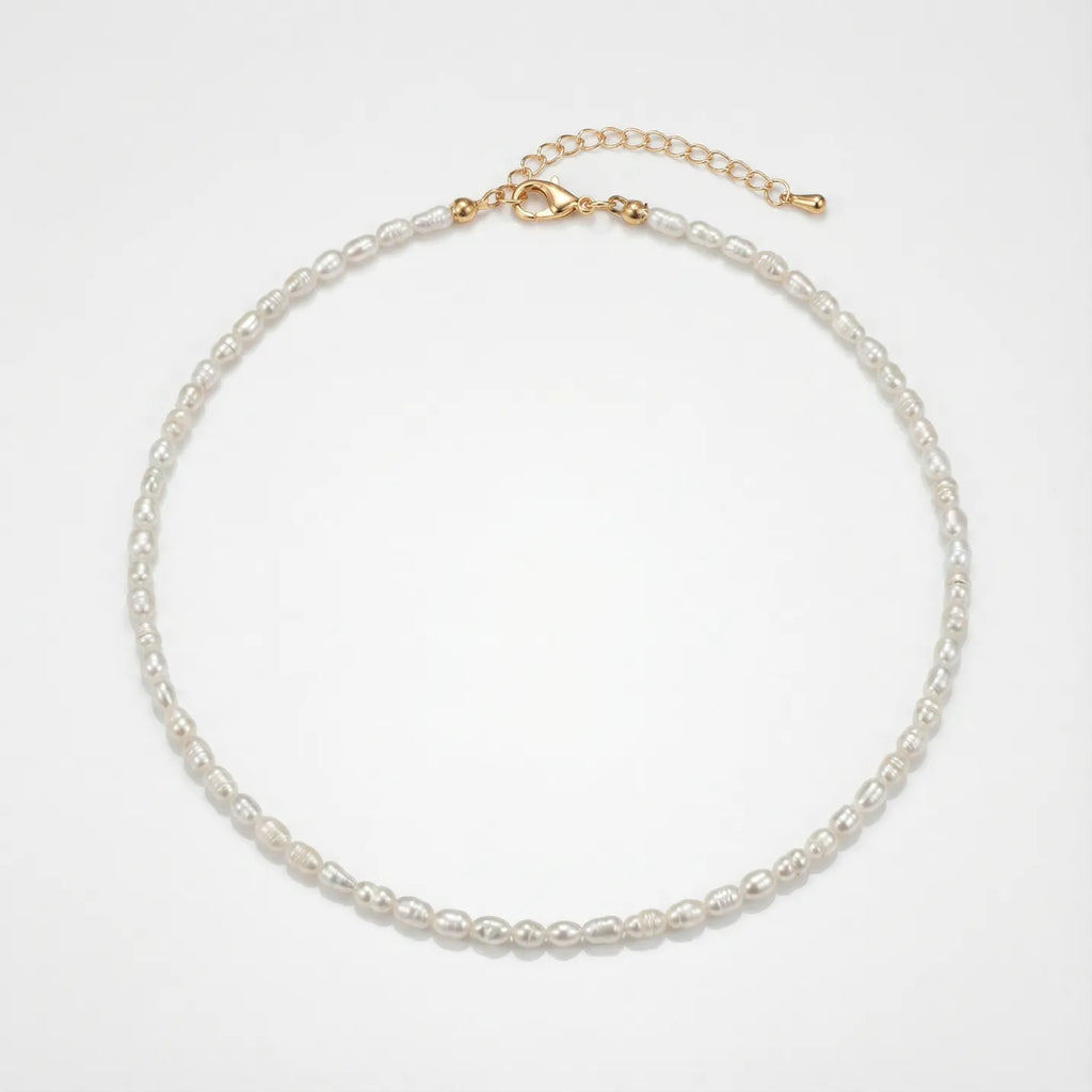 Collier en perles d'eau douce irrégulières