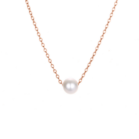 Collier perle blanche