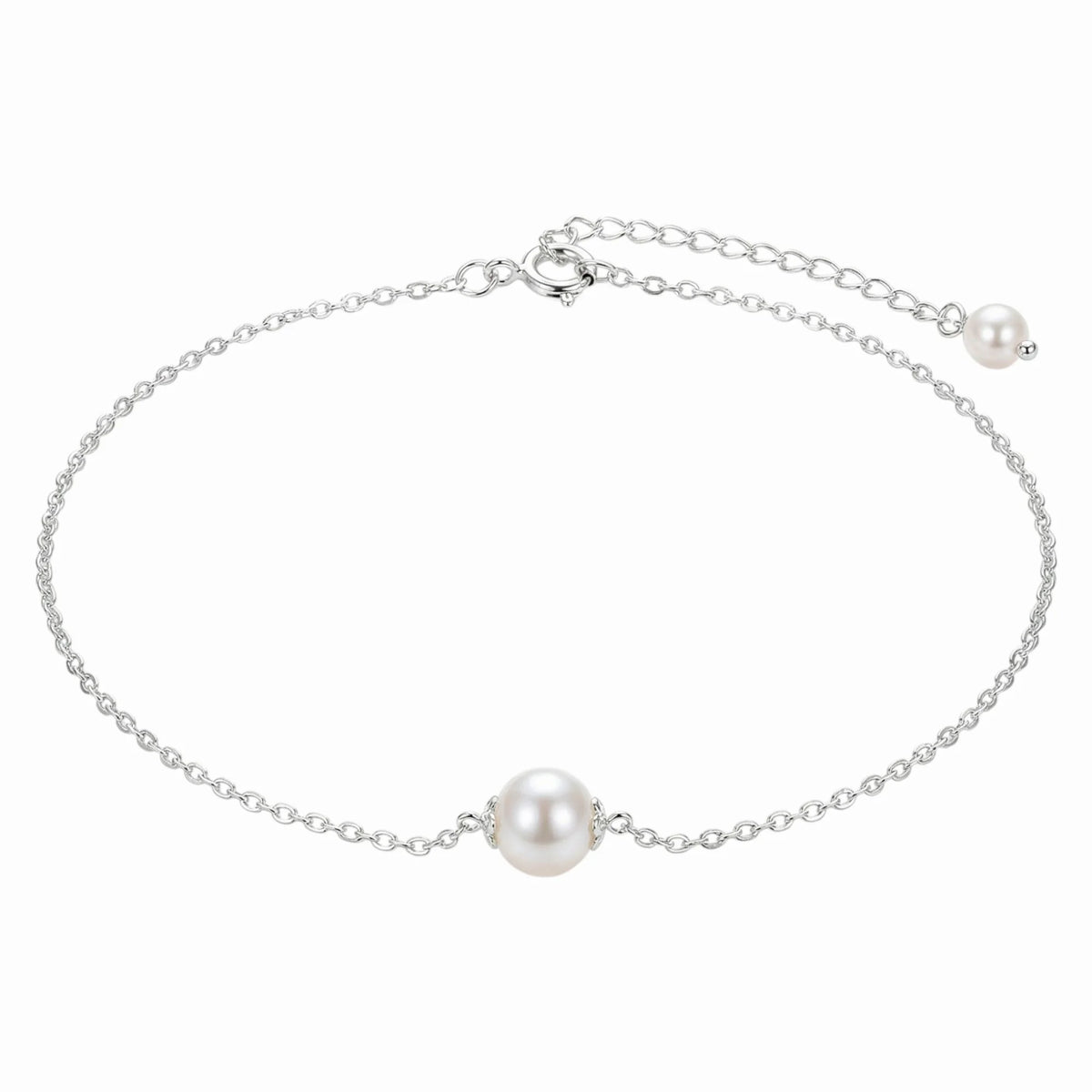 Collier perle blanche ras de cou