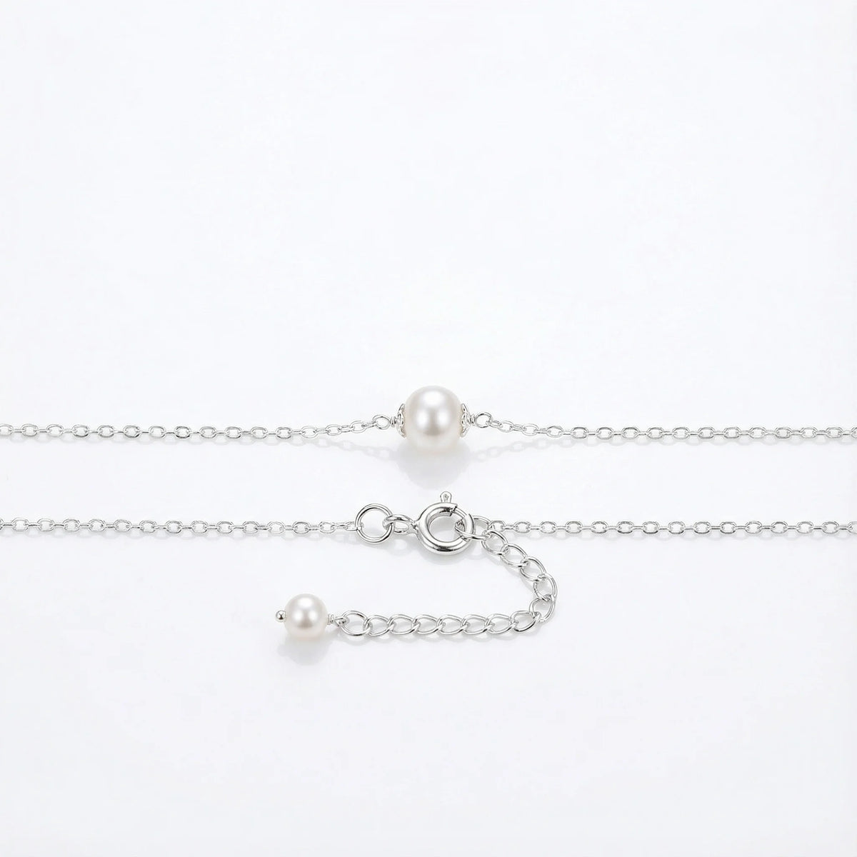 Collier perle blanche ras de cou