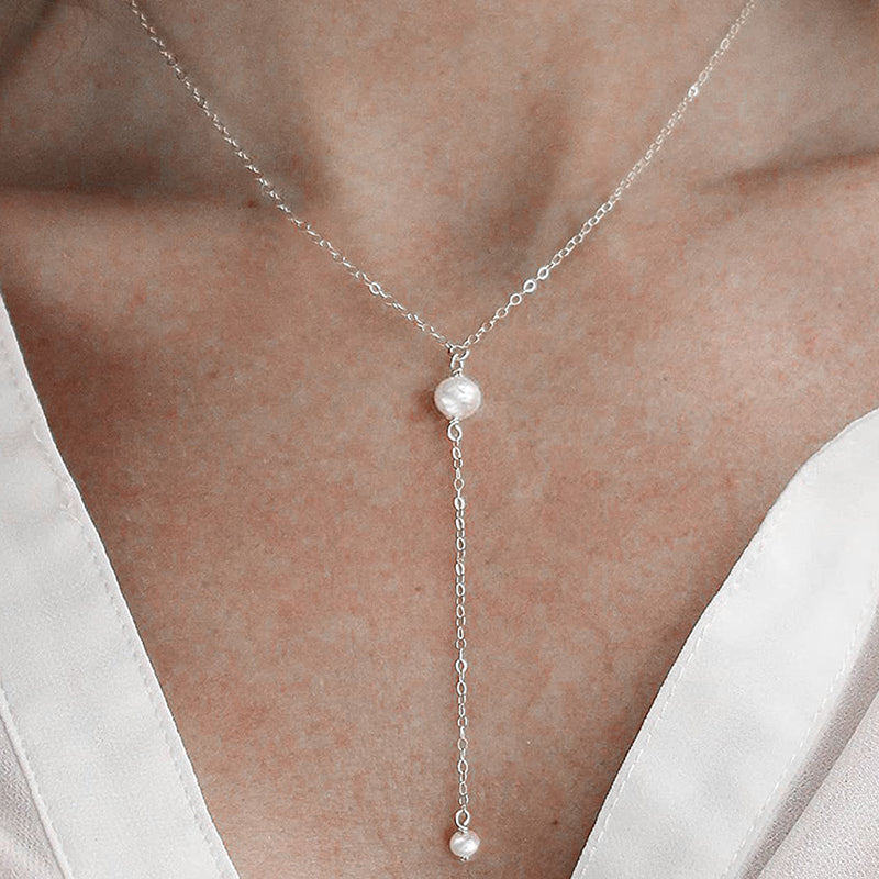 Collier perle nacre argent