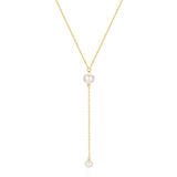 Collier perle nacre doré