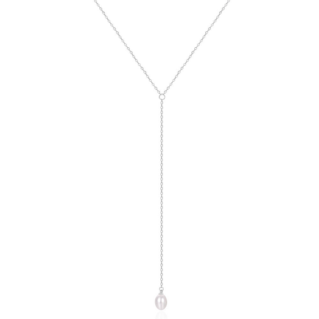 Collier perle ras de cou argent