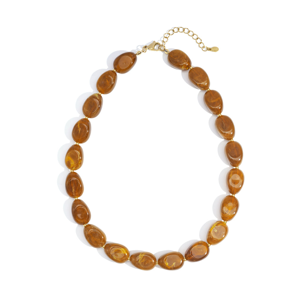 Collier perles acryliques colorées