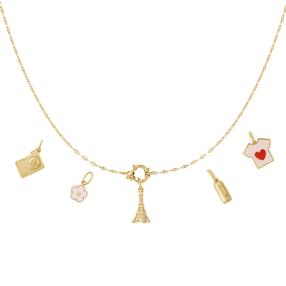 Collier personnalisable Tour Eiffel et charms Paris