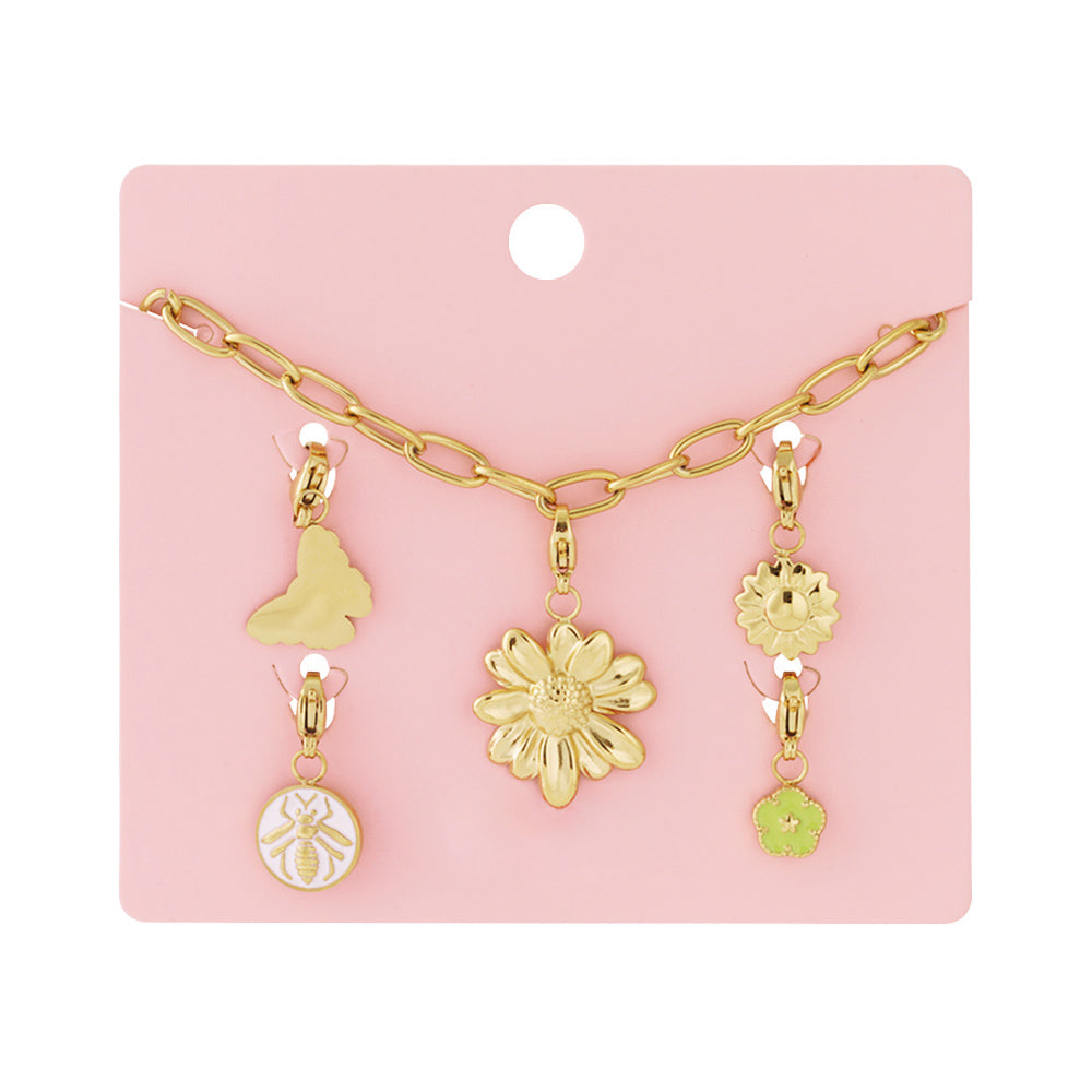 Collier personnalisable au style floral et printanier