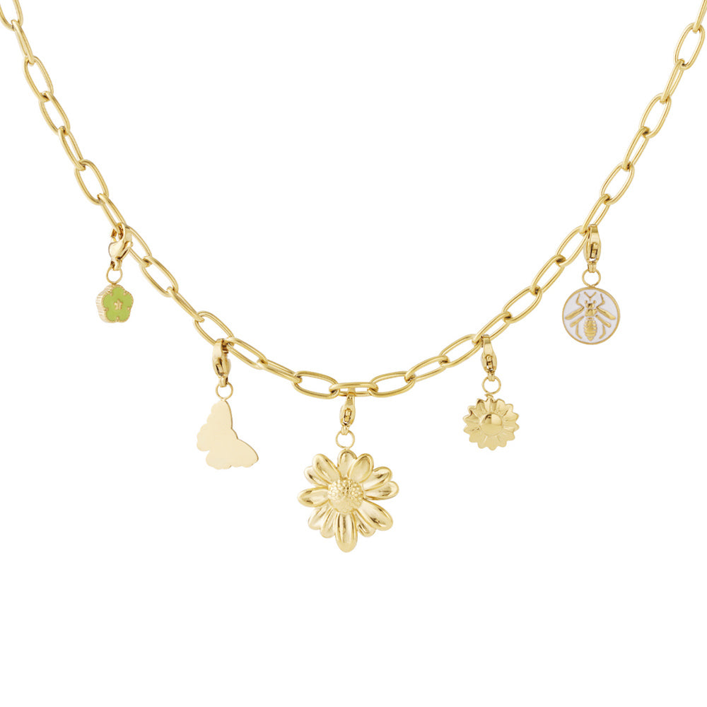 Collier personnalisable au style floral et printanier