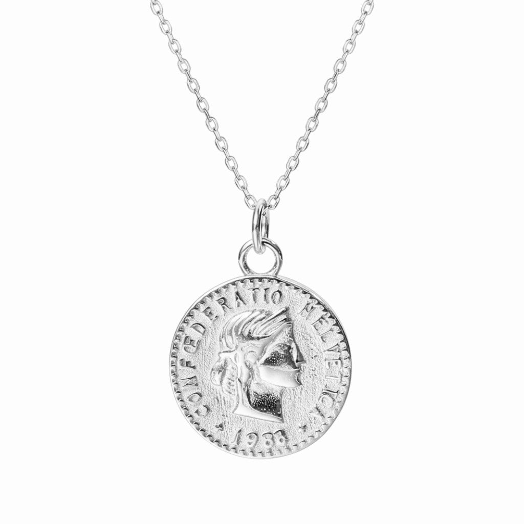 Collier rond pièce de monnaie
