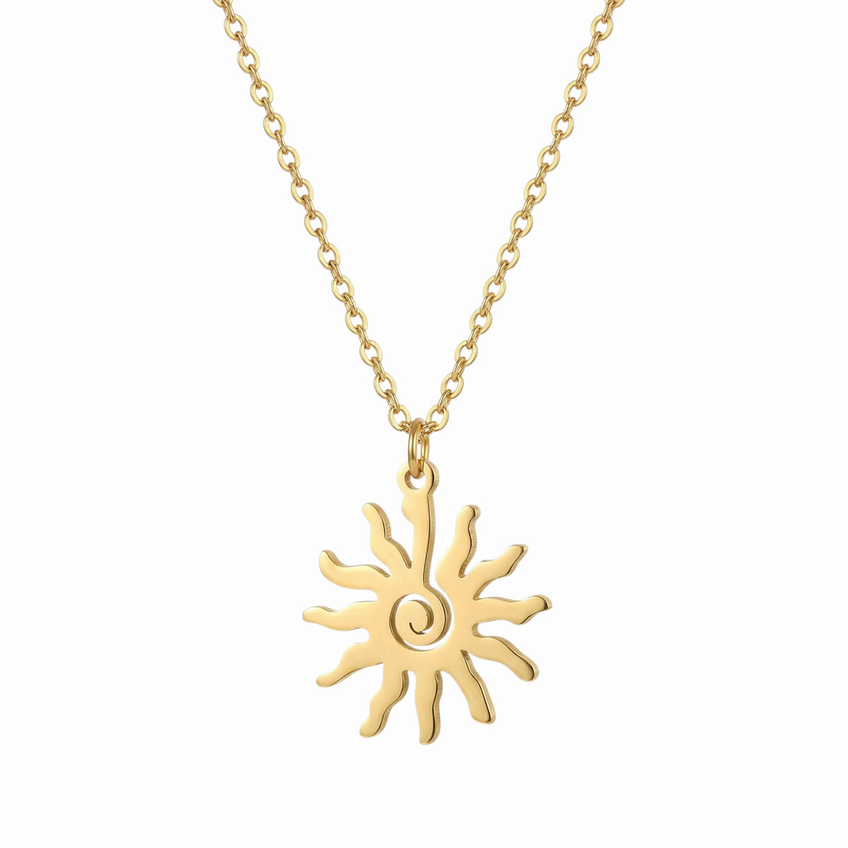Collier soleil femme