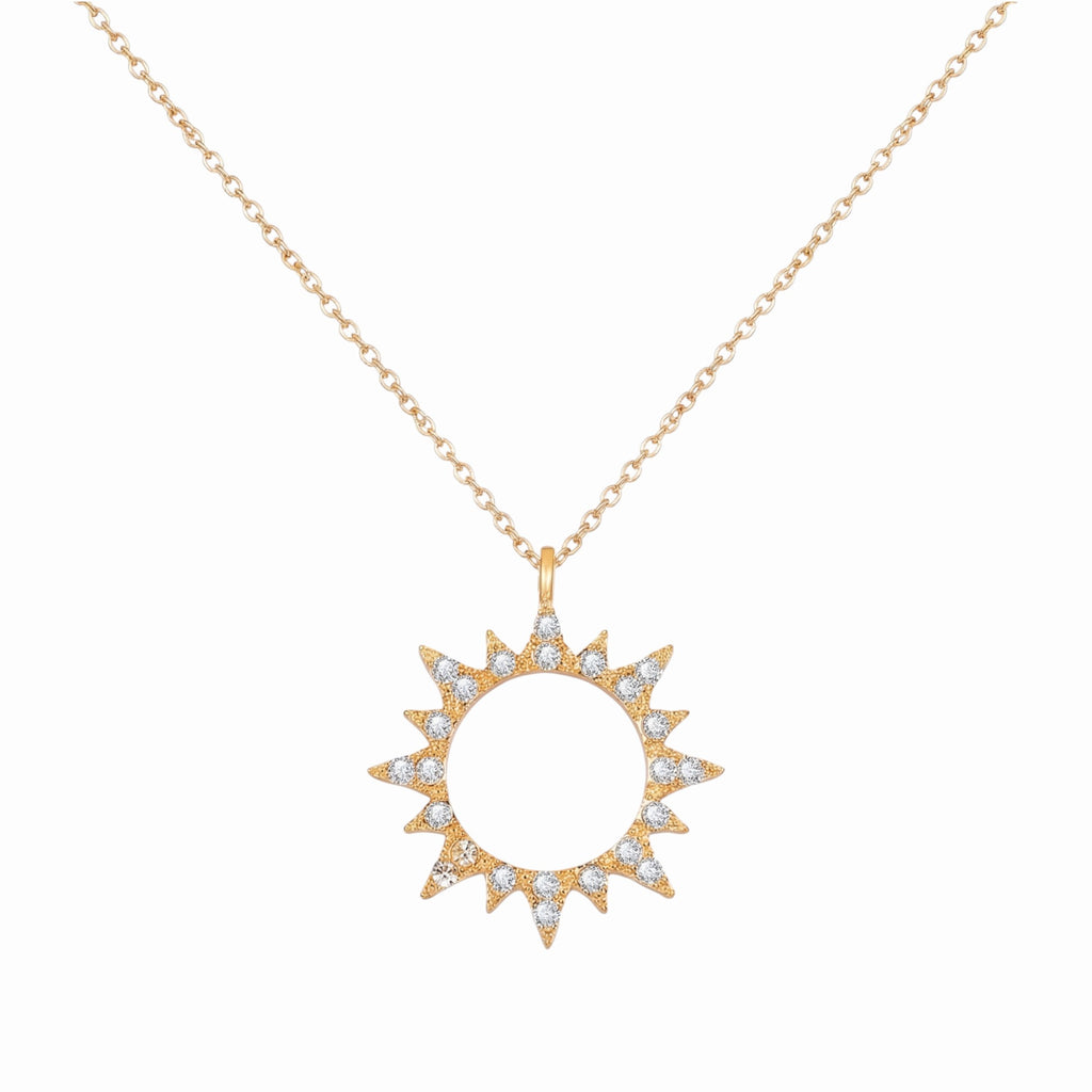 Collier soleil ras du cou