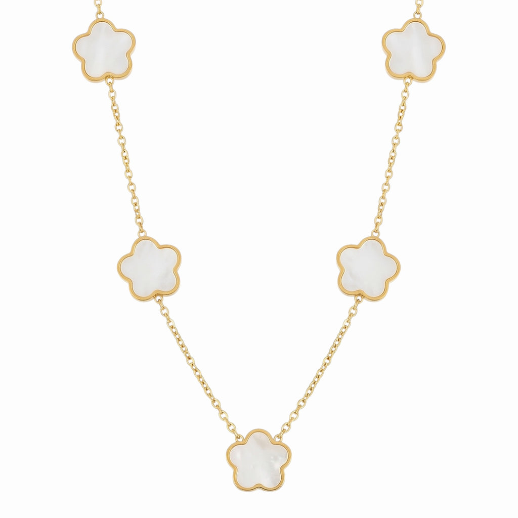 Collier trèfle à 5 feuilles