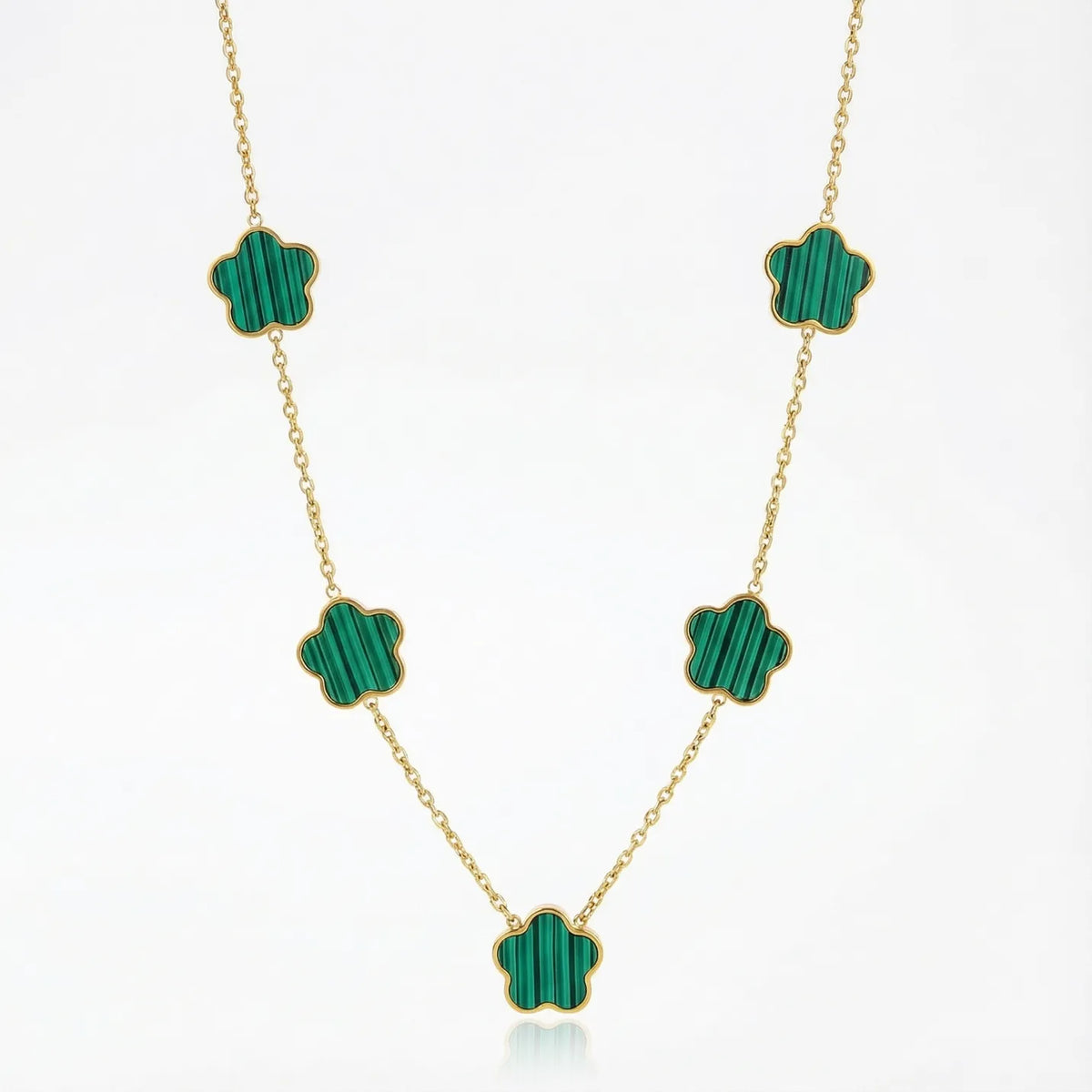 Collier trèfle à 5 feuilles