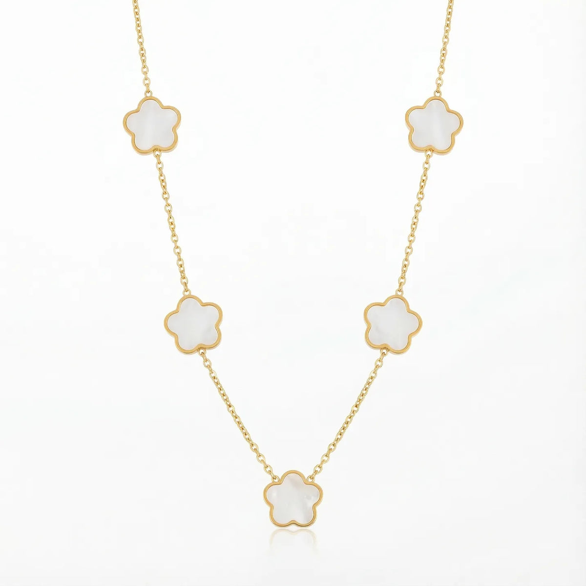 Collier trèfle à 5 feuilles