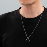 Collier triangle homme