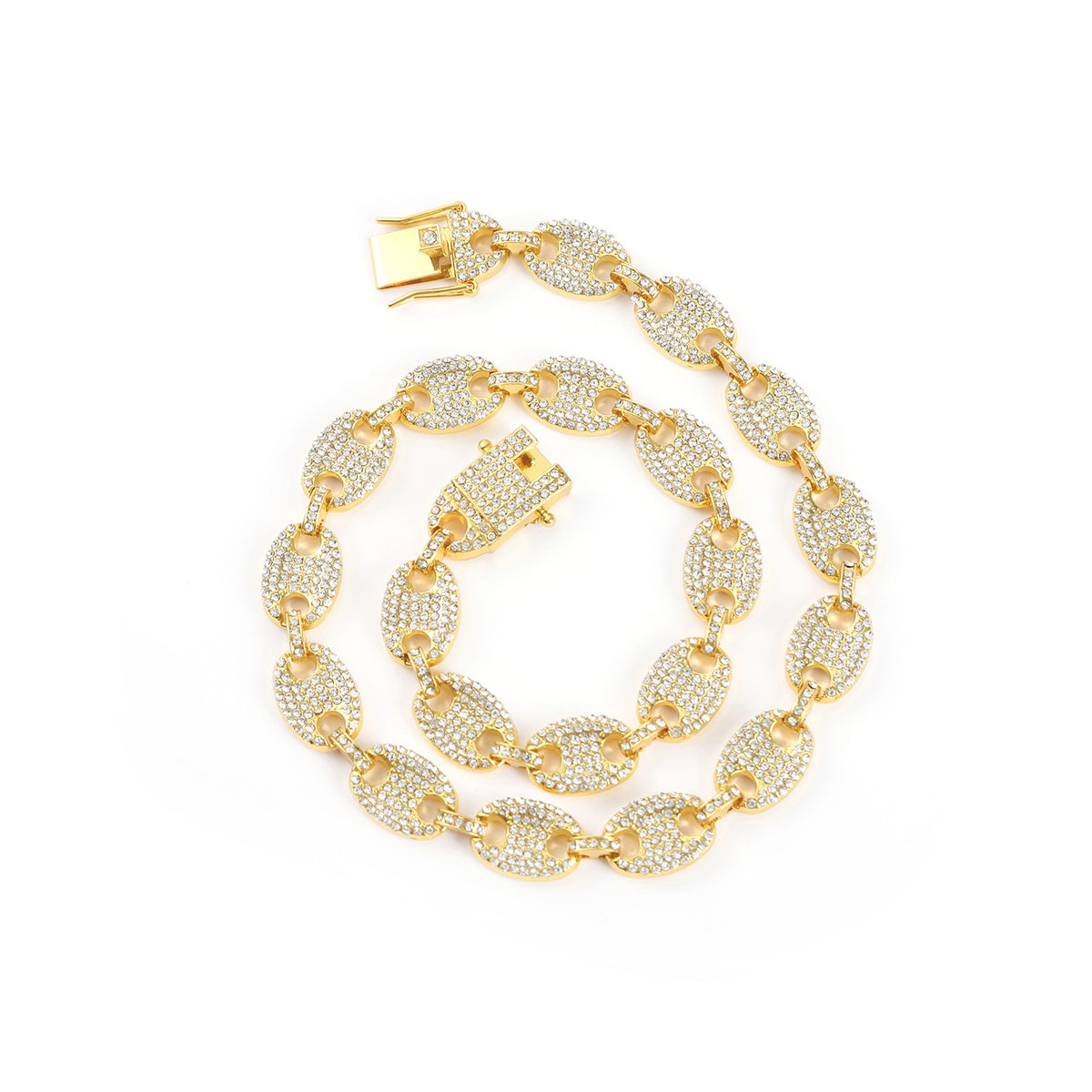 Collier grain de café scintillant