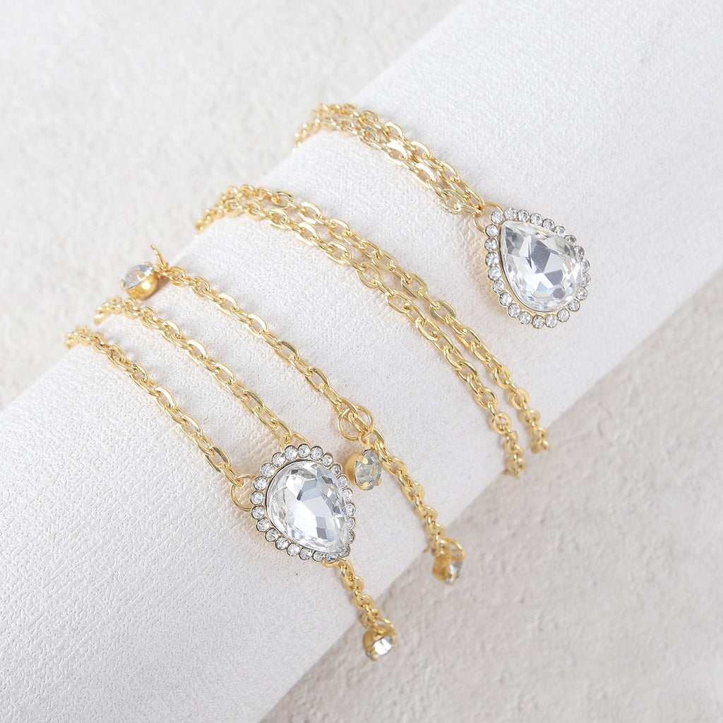 Collier de dos élégant avec pierres