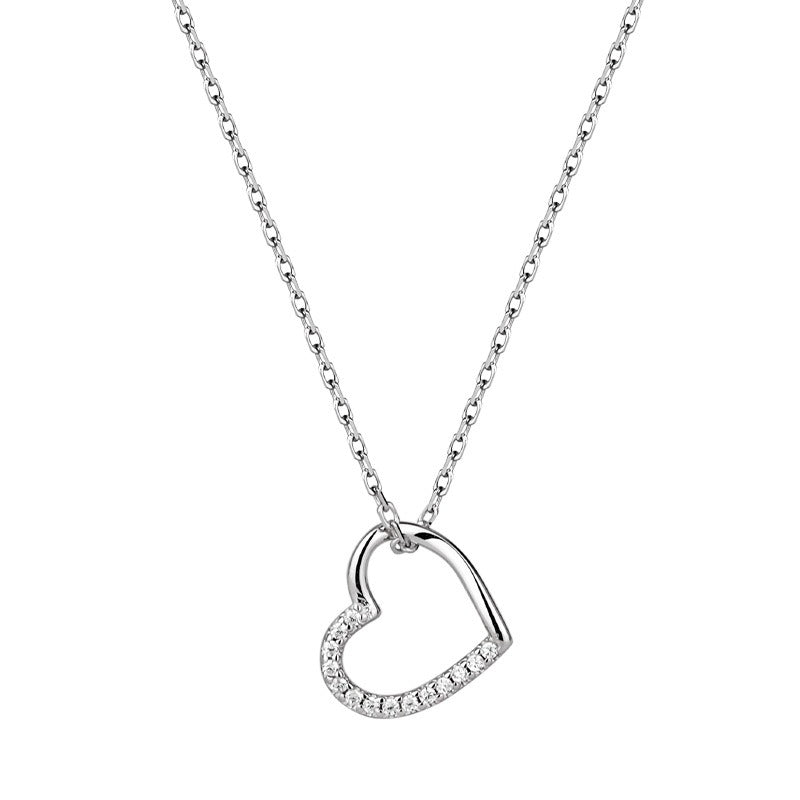 Pendentif cœur avec diamants