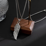 Collier aile d'ange acier