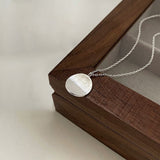 Collier rond argent