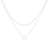 Collier ras de cou pendentif rond