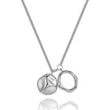 Collier or pendentif rond